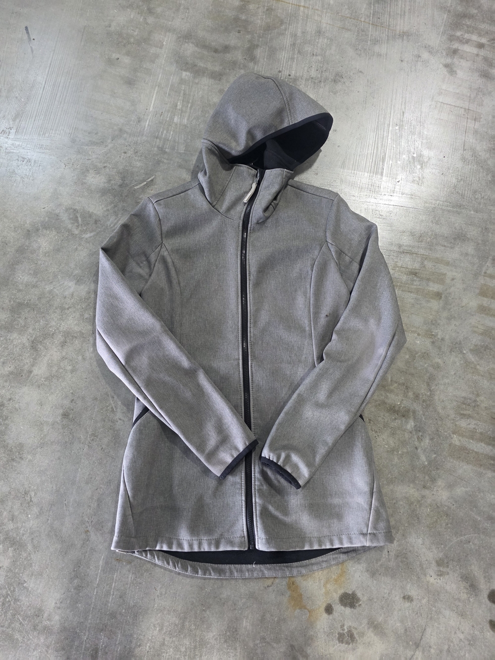 Bench Women's Grey Hooded Performance Jacket